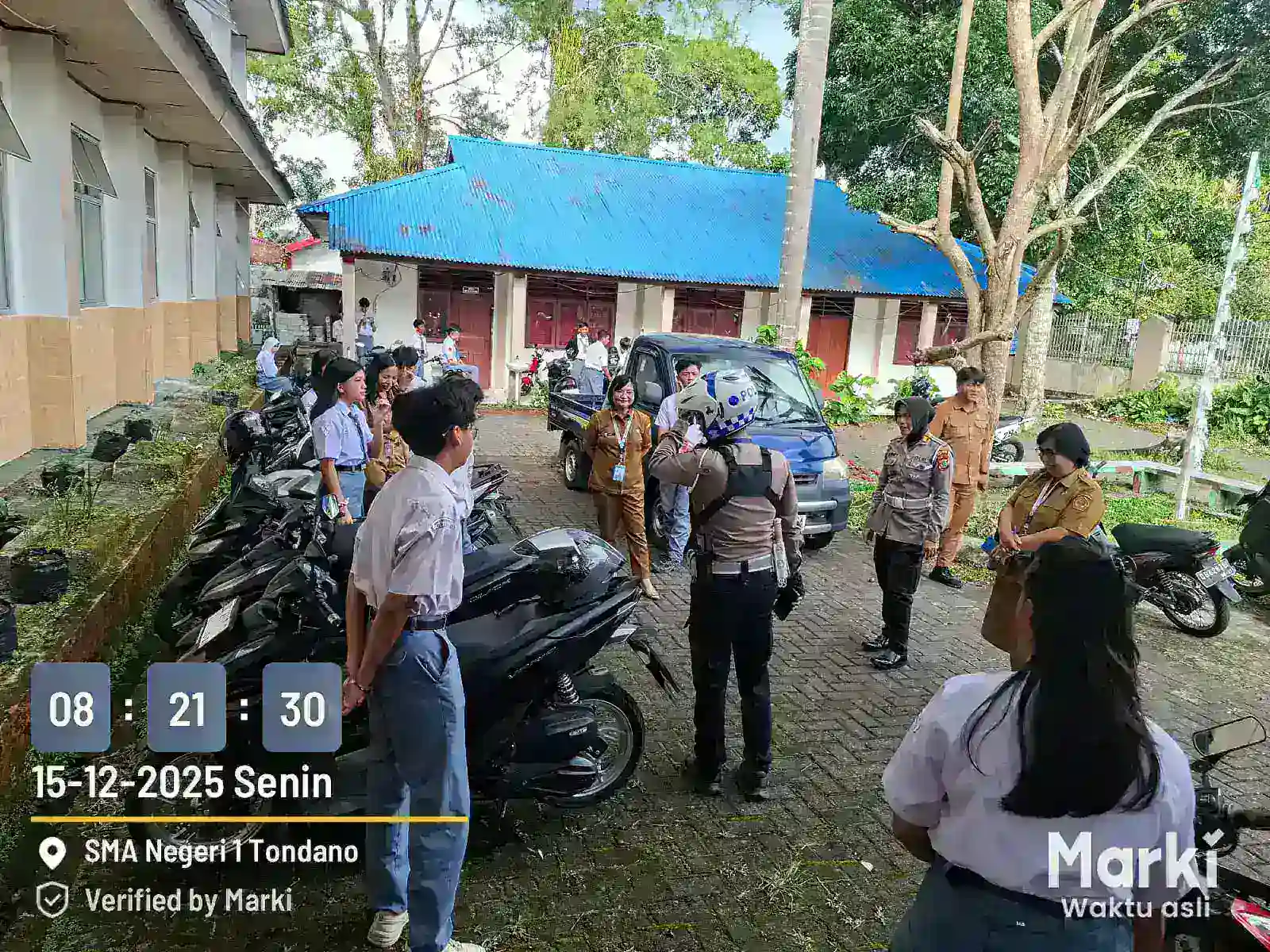 Polres Minahasa Edukatif dan Humanis, Sat Lantas Tertibkan Knalpot Racing di Lingkungan Sekolah